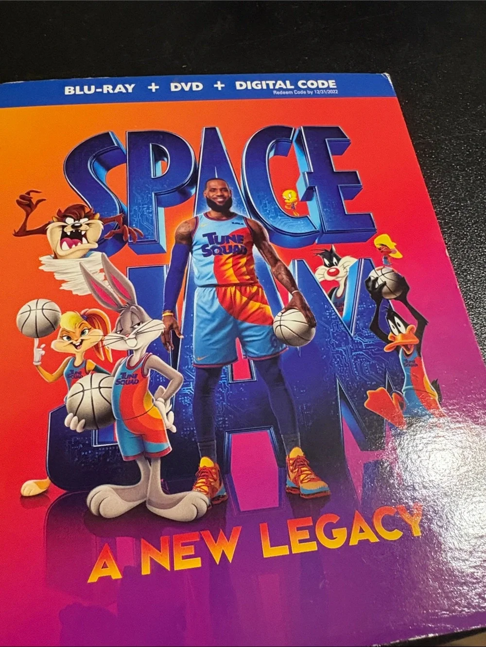 Space Jam: A New Legacy Blu-ray Case - Vibrant Gradient Artwork (Blue)